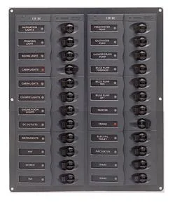 BEP 905NMV 24 Way DC Circuit Breaker Panel Vertical