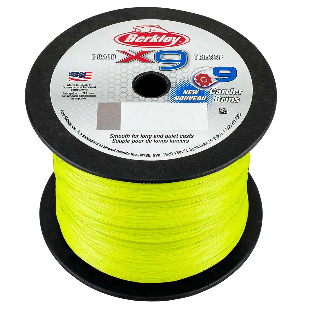 Berkley Jordan Lee x9 Flame Green Braid - 100lb - 2188 yds - X9BBK100-GG