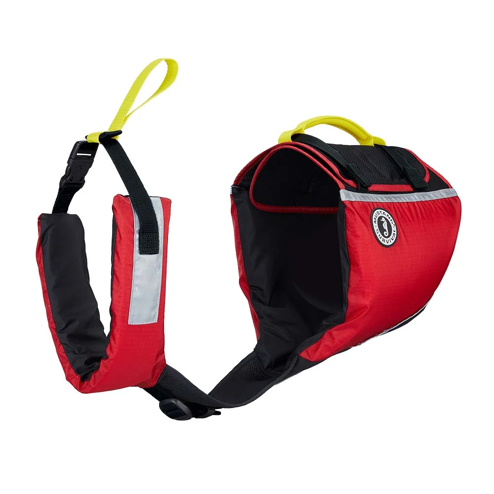 Mustang Underdog Foam Flotation Dog Jacket - Red/Black - X-Small