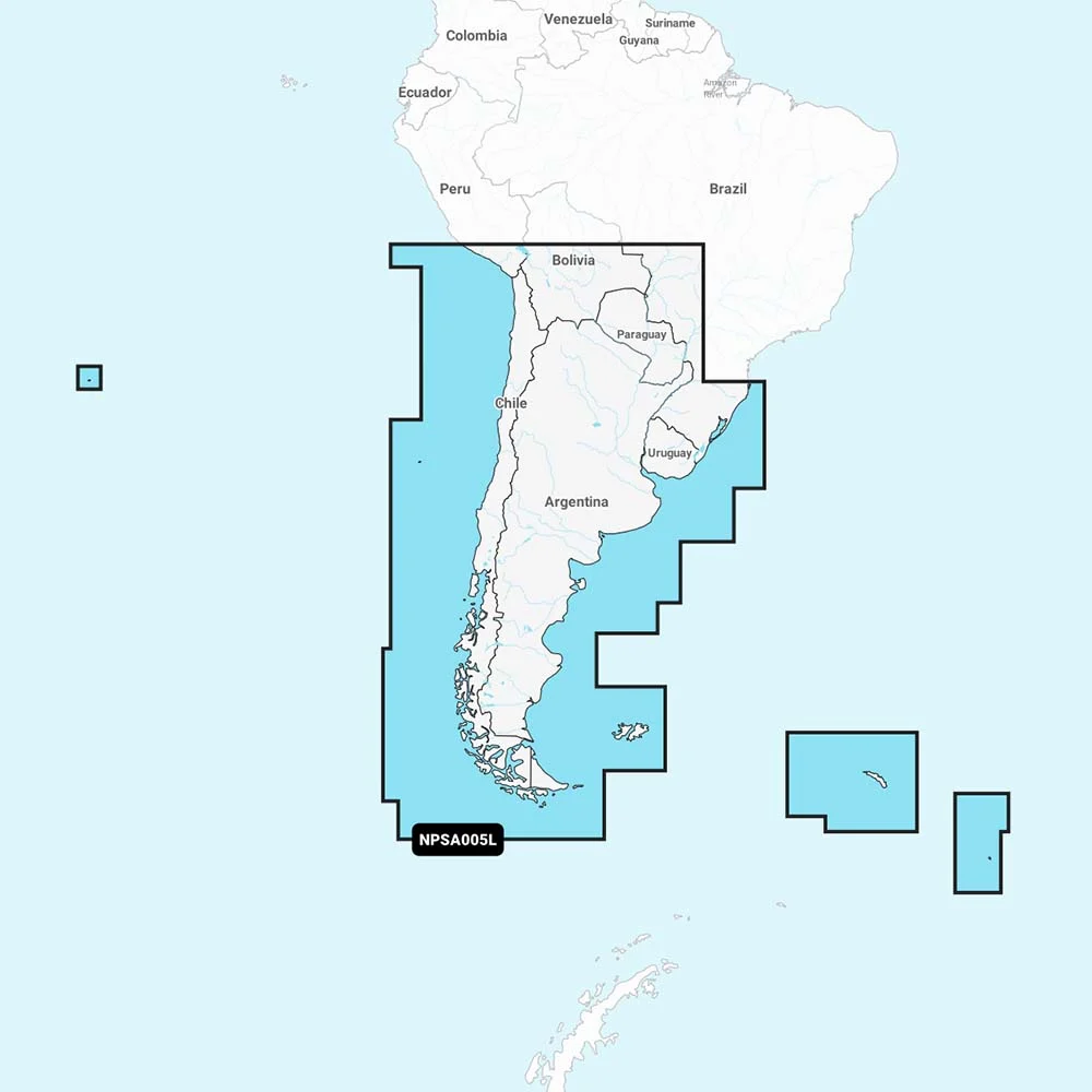 Navionics Platinum+ NPSA005L Chile, Argentina & Easter Island