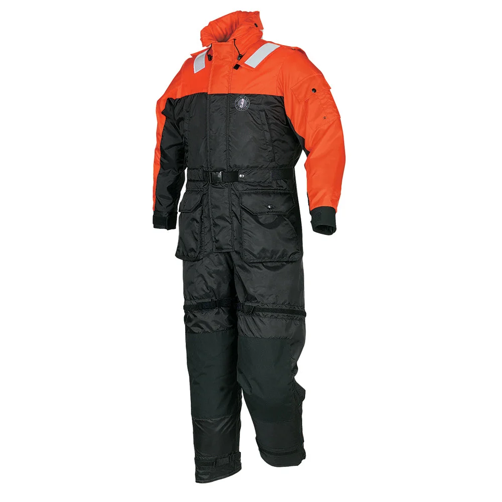 MustangDeluxe Anti-Exposure Coverall & Work Suit - Orange/Black - XXL