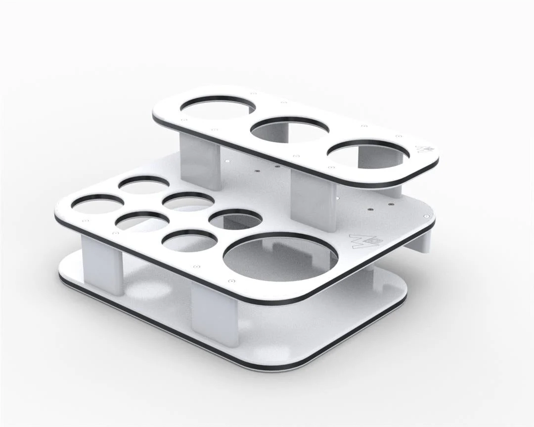 Magma Square Double Stack Side Caddy Party Table