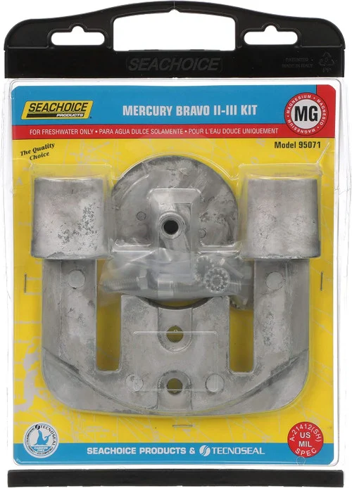 Seachoice Anode Kit Mercruiser Bravo2 II (1989-Present) 3 III (1989-2003) Magnesium Fresh Water only 95071