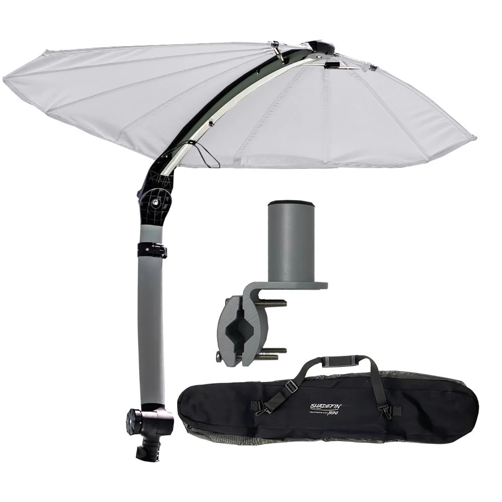 TACO ShadeFin Mini w/White Fabric - Bag & Square Rail Mount Kit