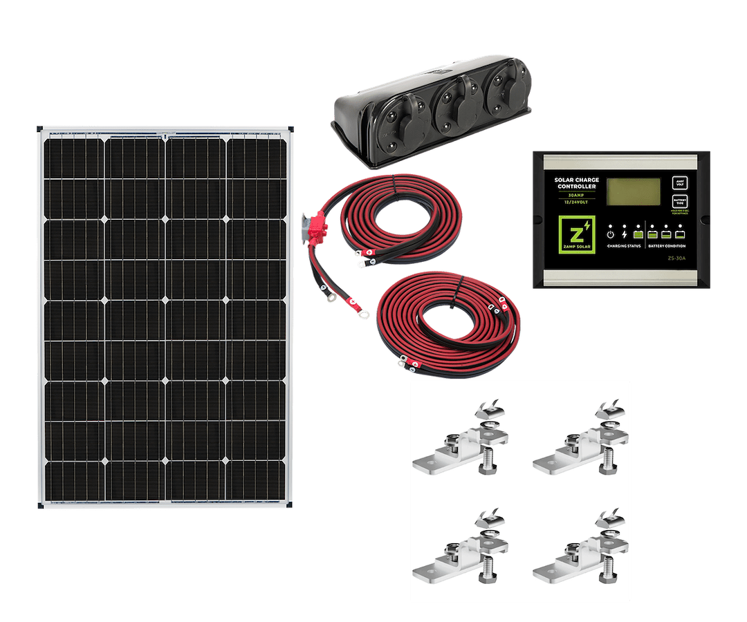 Zamp Solar 115W Deluxe Solar Kit – Marine Electrical Replacement Part