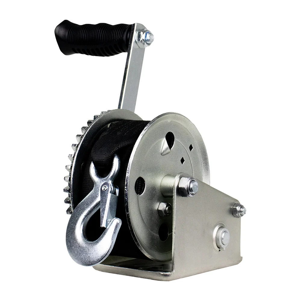 Powerwinch Utility Series Winch 600lb, 8" Crank Arm - Zinc