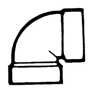 Bristol Products - 1/4 Bend Vent 1 1/2in Abs - 632201