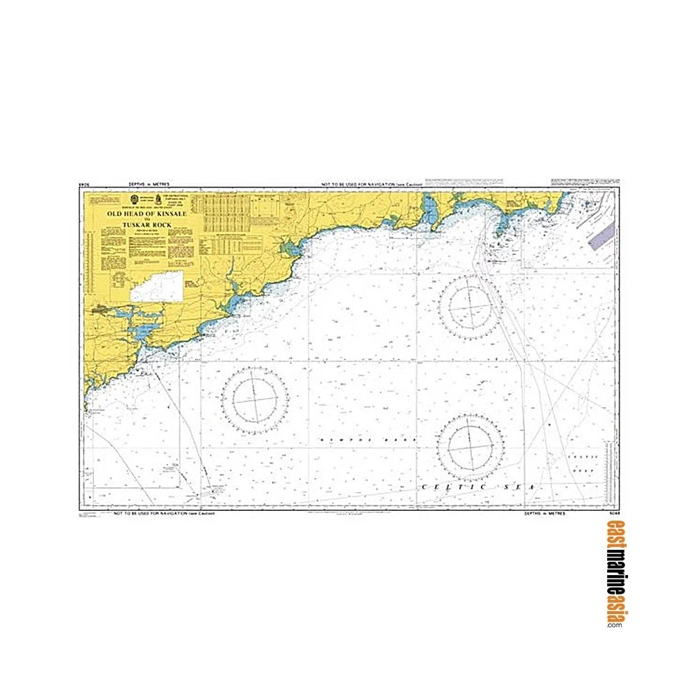 [Instructional Chart] British Admiralty Nautical Chart #5048 Old Head Of Kinsale To Tuskar Rock
