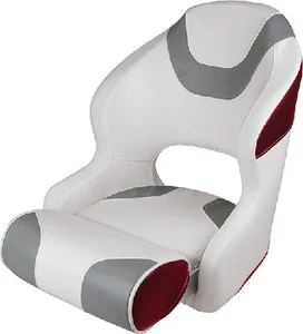 Wise Seating - Baja Bucket Seat Wht Grey Red - 3315-1774