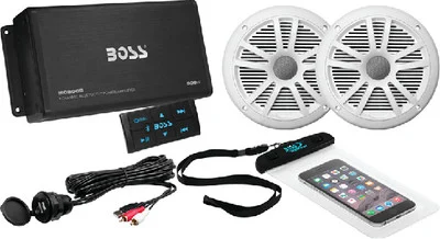 Boss Audio Systems - Amplifier Kit 2-ch Bt W/2spkrs - ASK902B.6