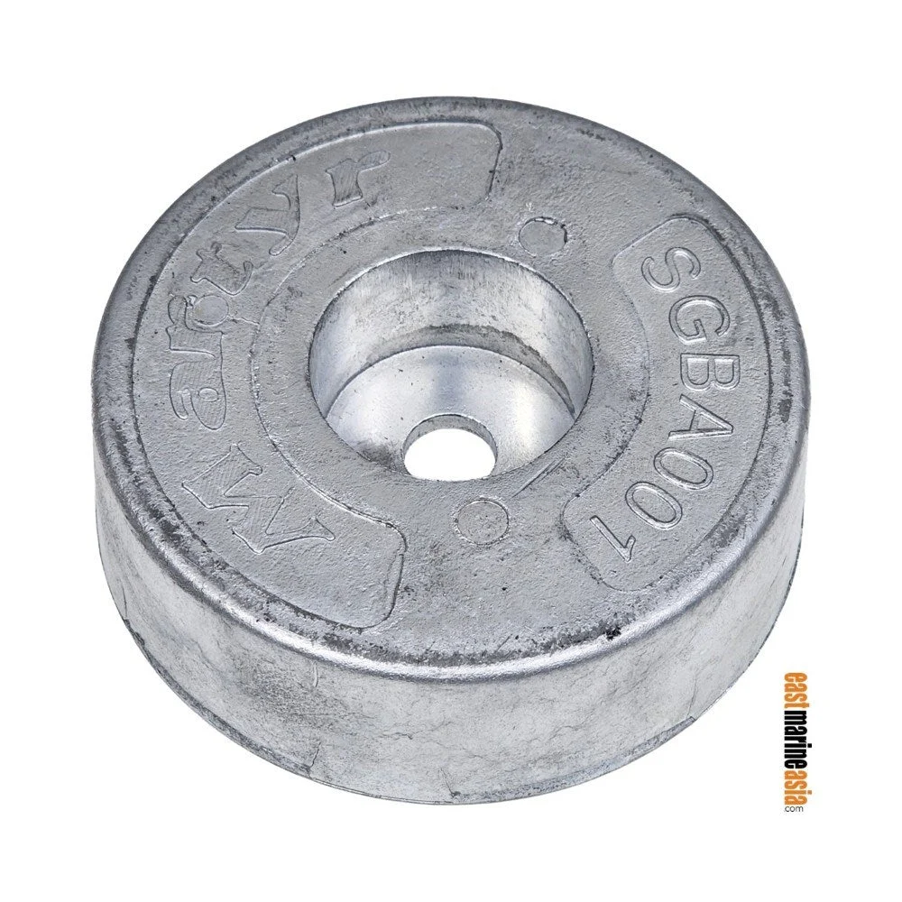 Martyr SGBA001Z 125 mm Round Plate Hull Anode - Zinc