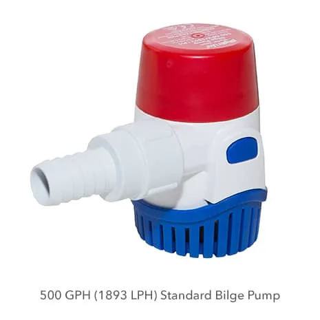 Rule 500 GPH Standard Pump 24V – Boat Pump & Plumbing Part