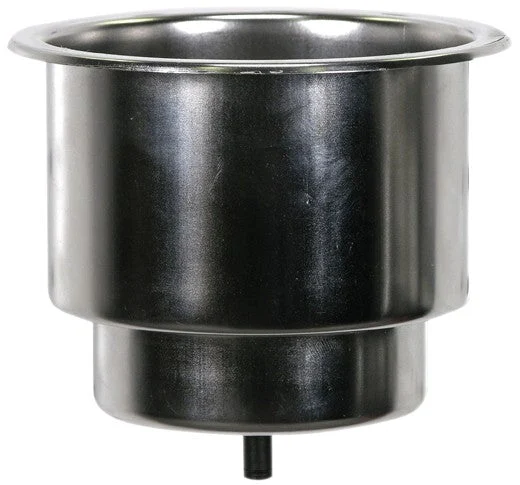 Whitecap Ind 304 S.S. Cupholder W/Drain – Marine Boat Replacement Part