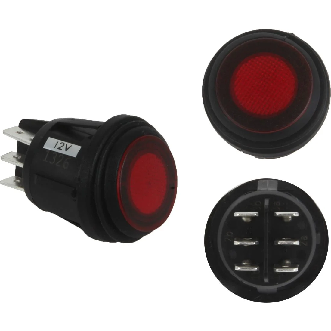 Rigid Industries 3 Position Rocker Switch - Red – Marine Electrical Replacement Part