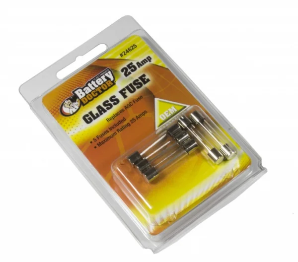 Wirthco Agc Glass Fuse-25 Amp – Marine Electrical Replacement Part