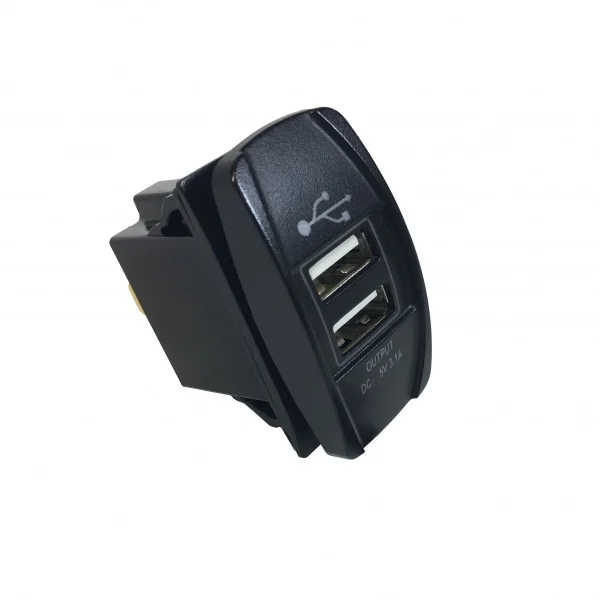 Wirthco Rectangle Dual Usb Port – Marine Boat Replacement Part