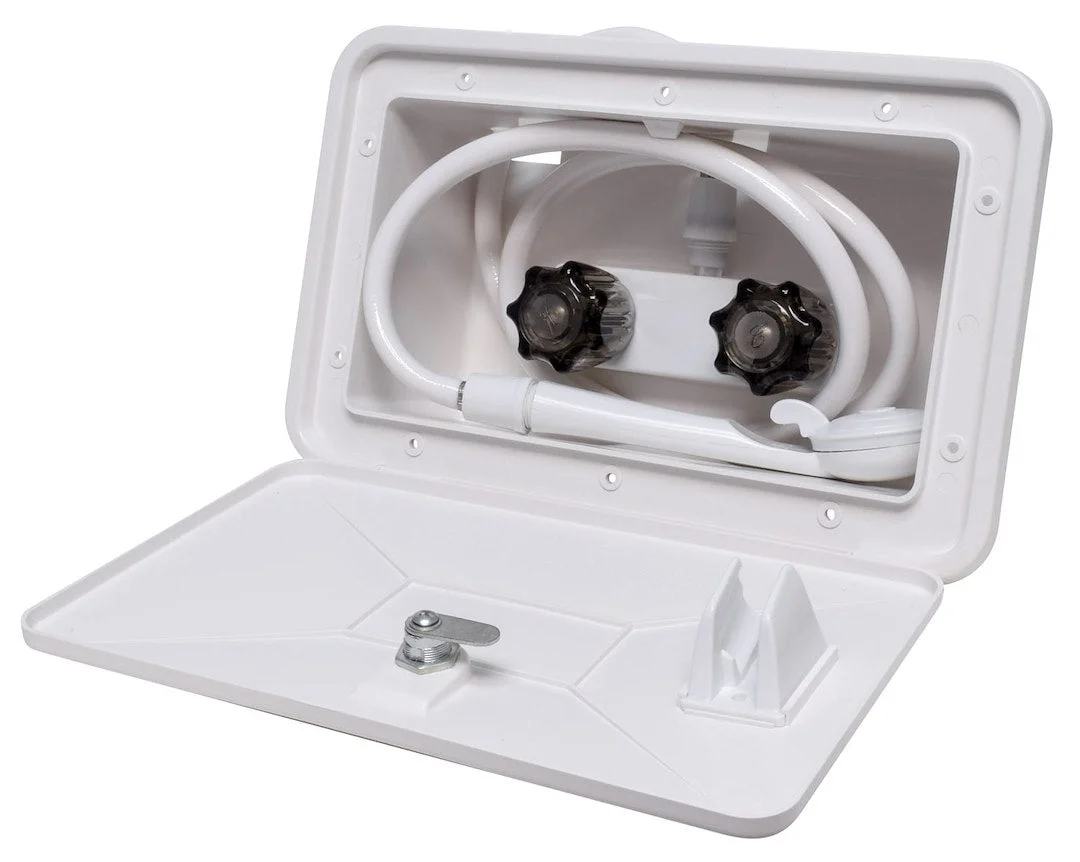 Catalina Hot/Cold Ext Shower White – Boat Pump & Plumbing Part