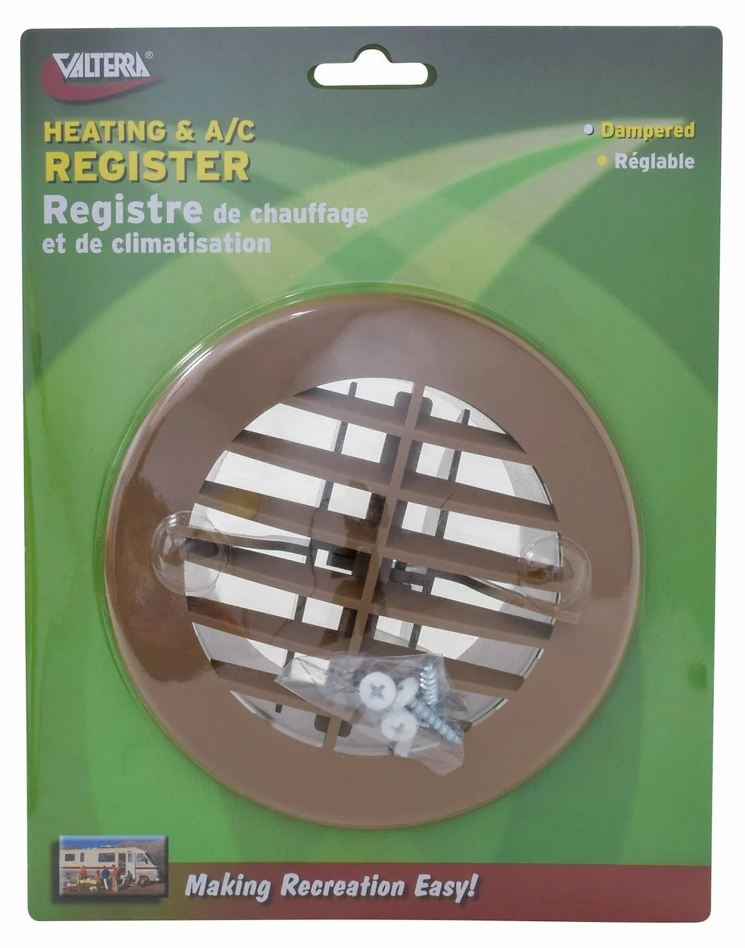 Round Register Beige – Marine HVAC Replacement Part