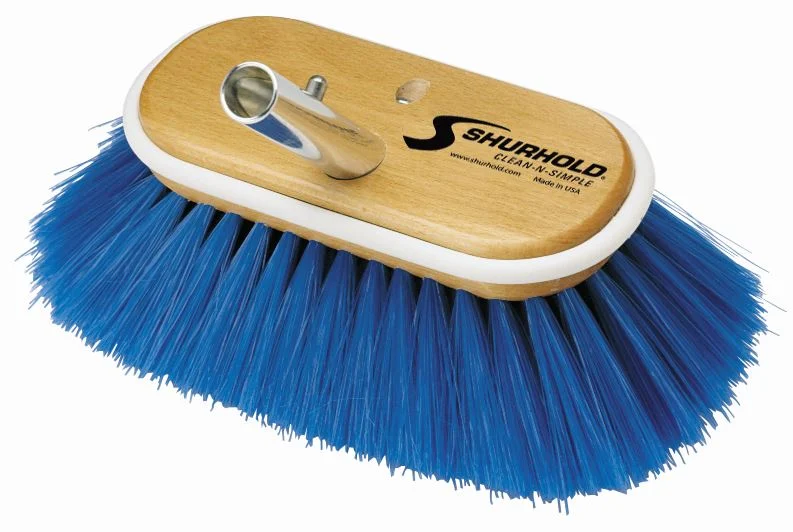 Shurhold Ind 6' Deck Brush Extra Soft Blue Nylon – Marine Boat Replacement Part