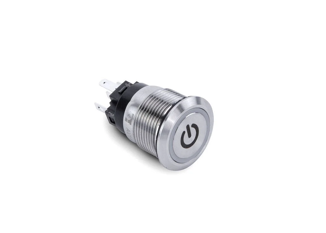 Sierramarine Push Button Power Switch Green Hal – Marine Electrical Replacement Part