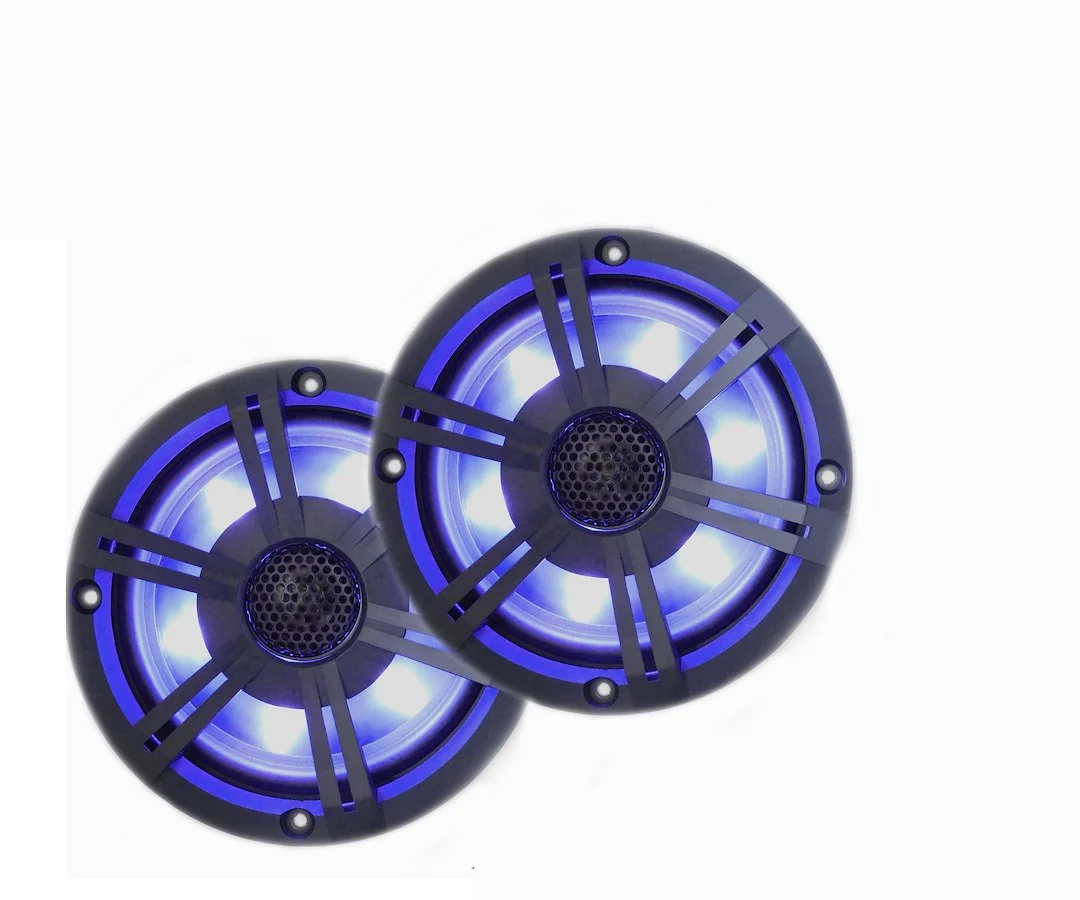 Pqn Entrpris 6.5 Bt LED Speaker Black – Marine Boat Replacement Part