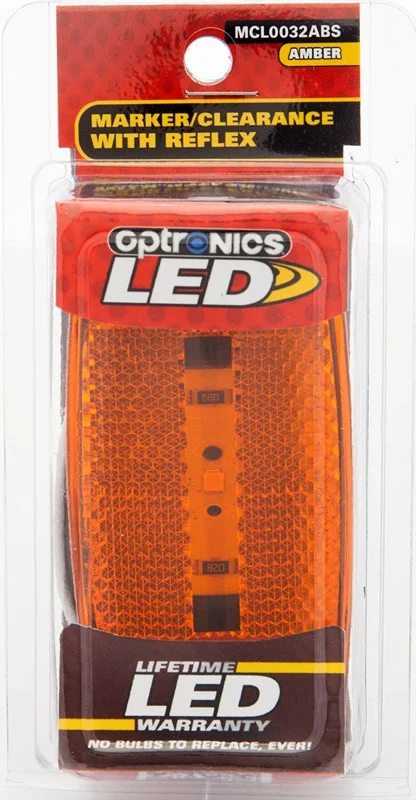Optronics 1LED M/C Lt;Ovl;Blk;Amb – Marine Boat Replacement Part