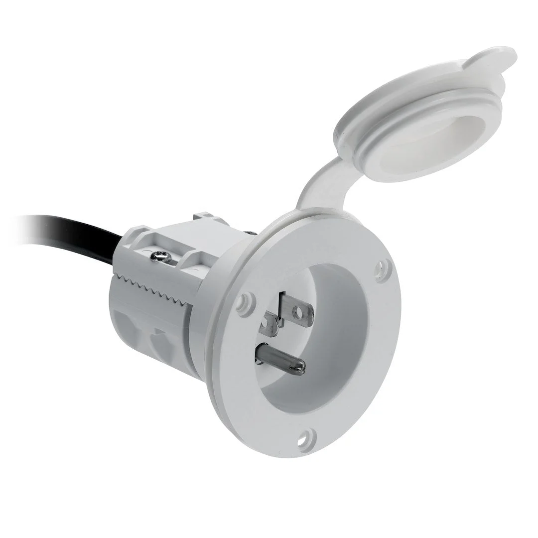Minn Kota Mkr-23 Ac Power Port (White) – Marine Boat Replacement Part