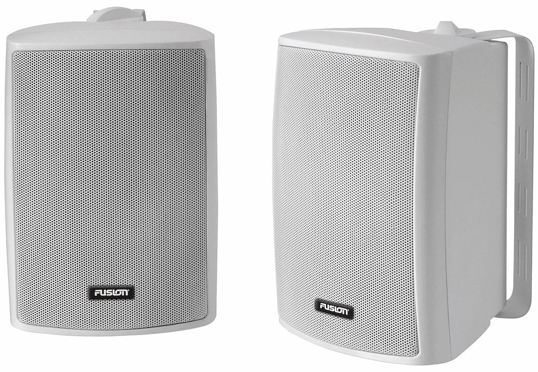 Fusion Elec Compact Box Speaker Pair White 100W – Marine Boat Replacement Part