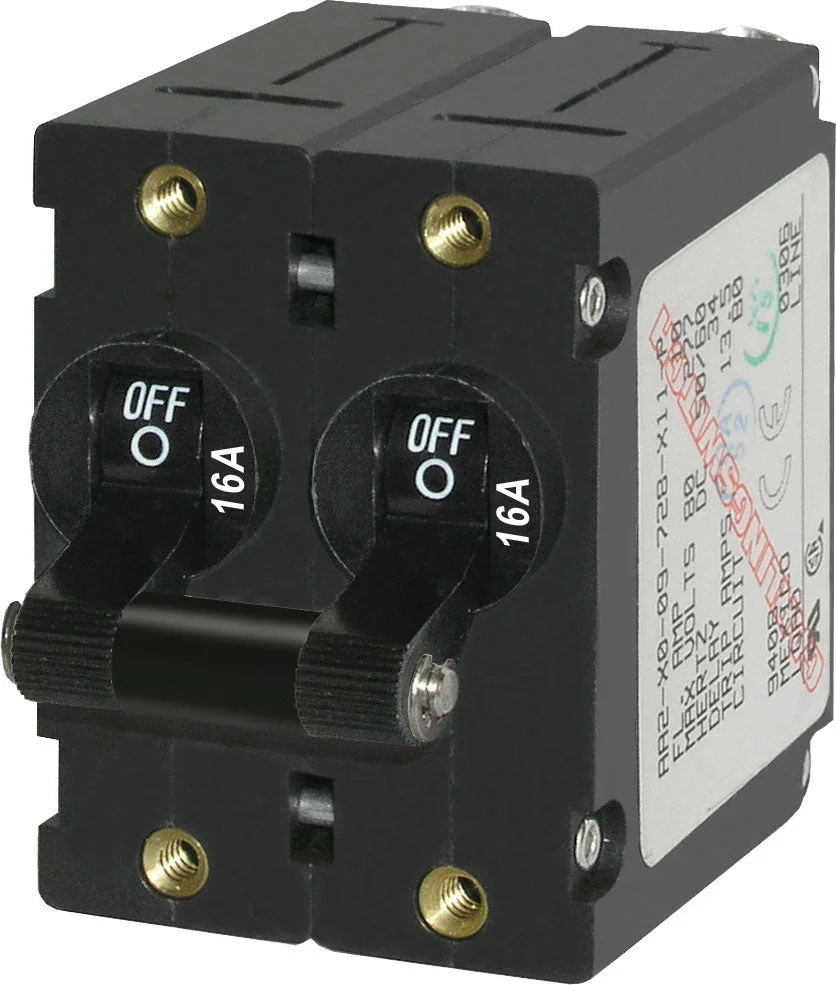 Blue Sea Circuit Breaker Aa2Toggle 16A Blk – Marine Boat Replacement Part