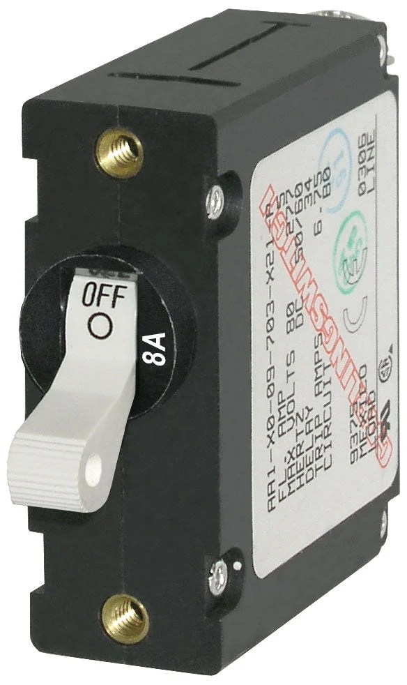 Blue Sea Circuit Breaker Aa1Toggle 8A Wht – Marine Boat Replacement Part