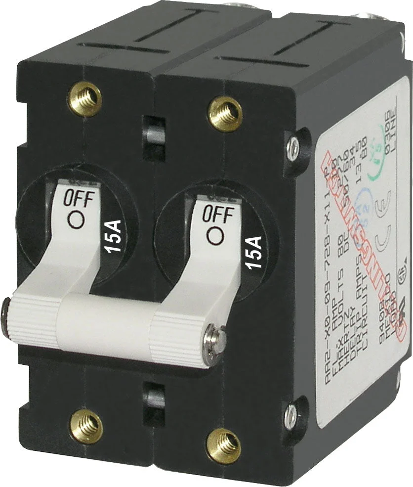 Blue Sea Circuit Breaker Aa2Toggle 15A Wht – Marine Boat Replacement Part