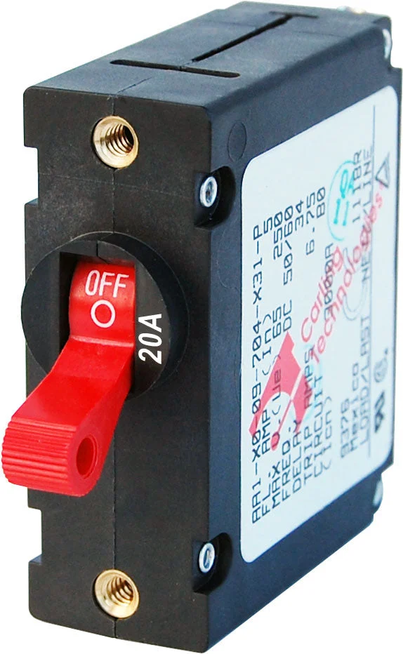 Blue Sea Circuit Breaker Aa1Toggle 20A Red – Marine Boat Replacement Part
