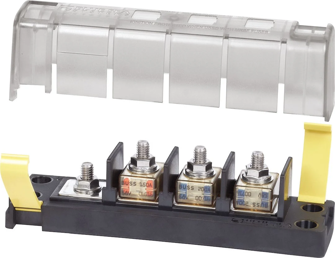 Blue Sea Fuse Block Mrbf 3Circ Common – Marine Electrical Replacement Part