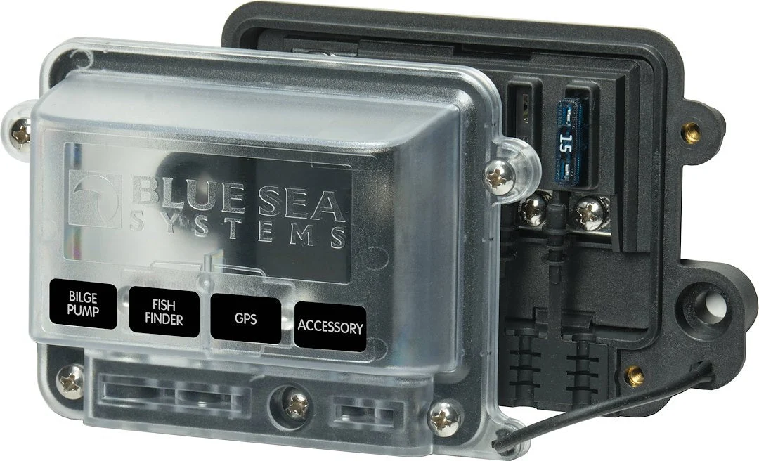 Blue Sea Fuse Block Stblade H2O 4Circ Fuse – Marine Electrical Replacement Part