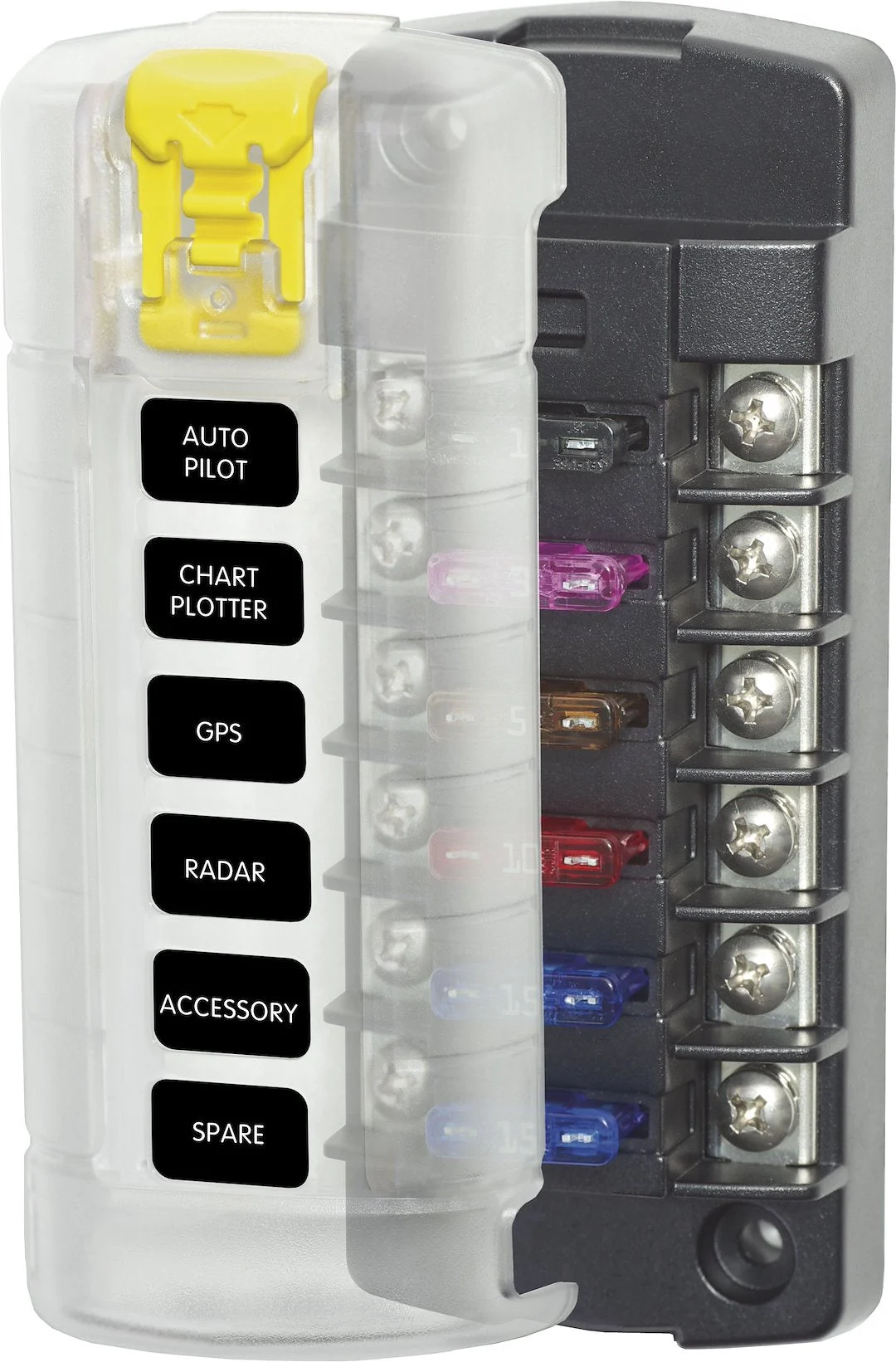Blue Sea Fuse Block Stblade 6Circ Ind – Marine Electrical Replacement Part