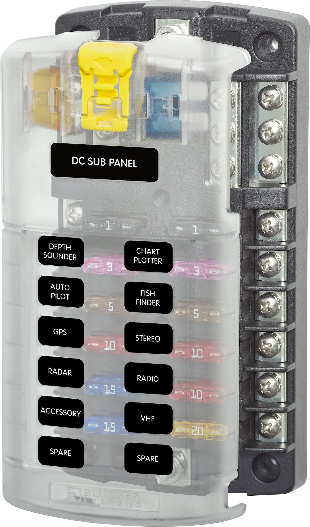 Blue Sea Fuse Block St Blade 12Cir – Marine Electrical Replacement Part