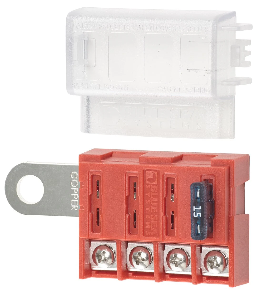 Blue Sea Fuse Block Stblade 4Circ – Marine Electrical Replacement Part