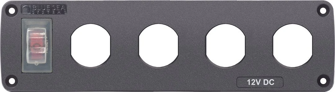 Blue Sea Panel Acc H2O 4 Socket Blank – Marine Electrical Replacement Part