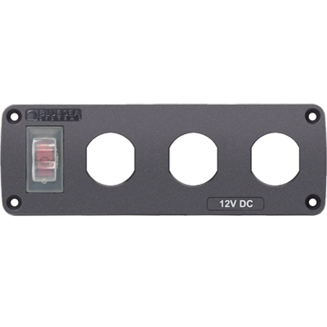Blue Sea Panel Acc H2O 3 Socket Blank – Marine Electrical Replacement Part