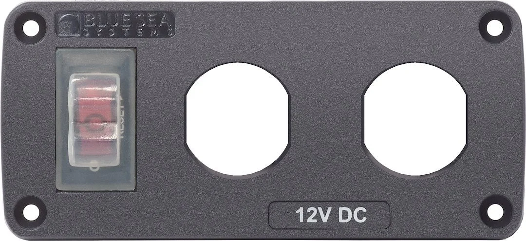 Blue Sea Panel Acc H2O 2 Socket Blank – Marine Electrical Replacement Part