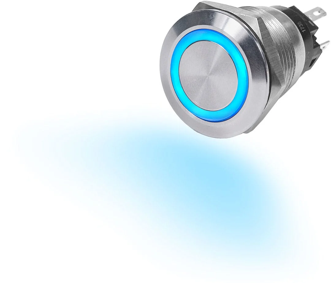 Blue Sea Switch Button Ss 10A Off-(On) Blue – Marine Electrical Replacement Part