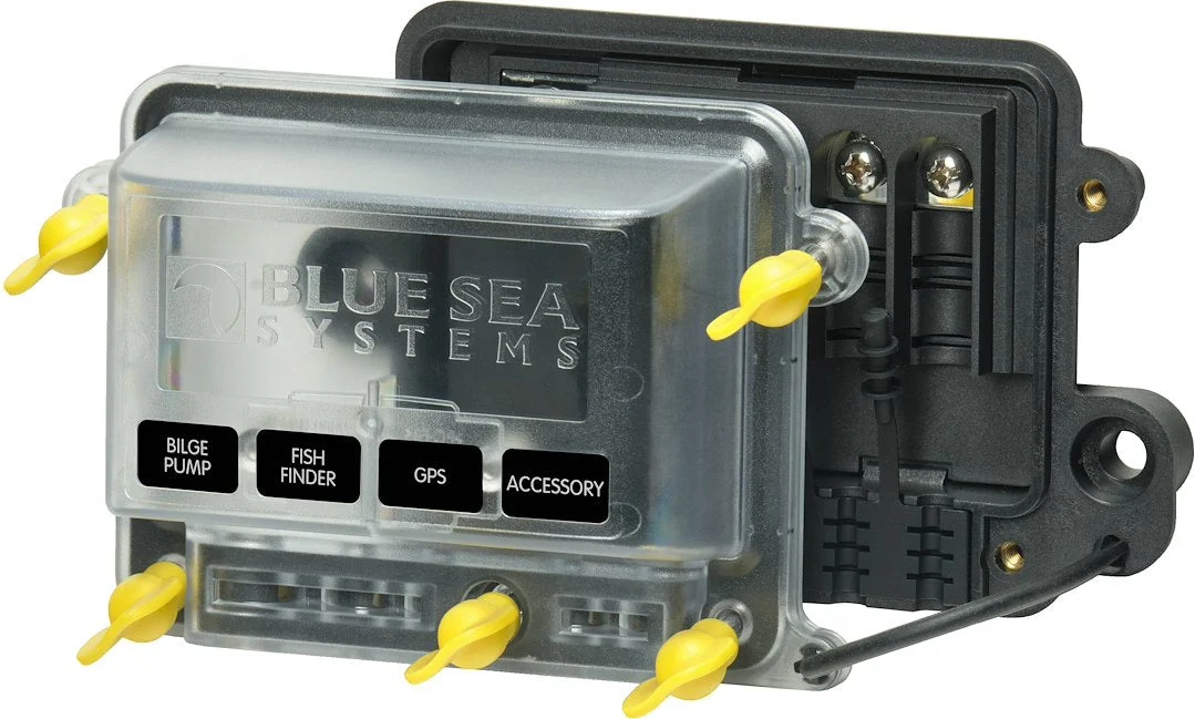 Blue Sea Busbar H2O 4 Gang Common Bus Manual – Marine Boat Replacement Part