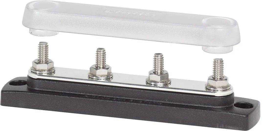 Blue Sea Busbar 4 X 1/4In-20 Common Bus W/Cv – Marine Electrical Replacement Part