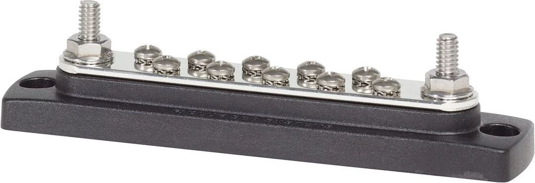 Blue Sea Busbar 10 Gang Common Bus – Marine Electrical Replacement Part