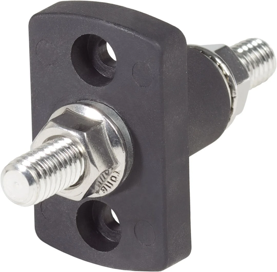 Blue Sea Termsm Feedthrough 3/8-16 Stud Blk – Marine Electrical Replacement Part