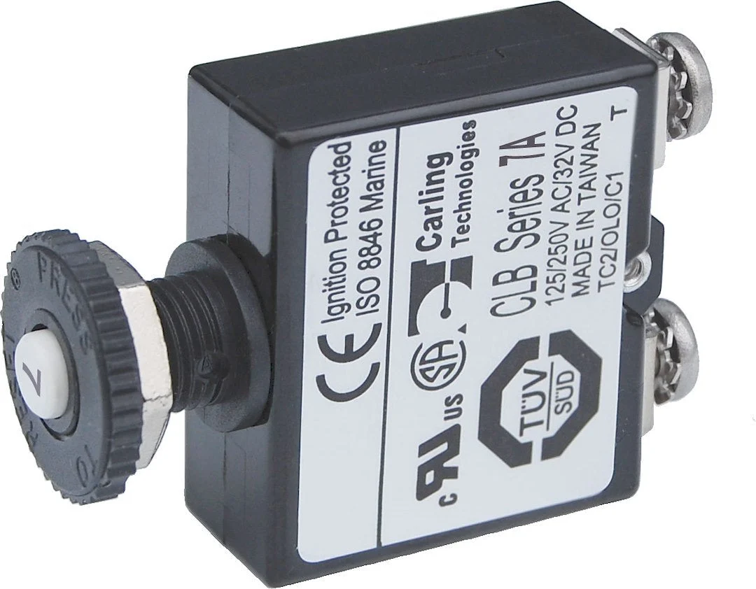 Blue Sea Circuit Breaker Push Button St 7A – Marine Electrical Replacement Part