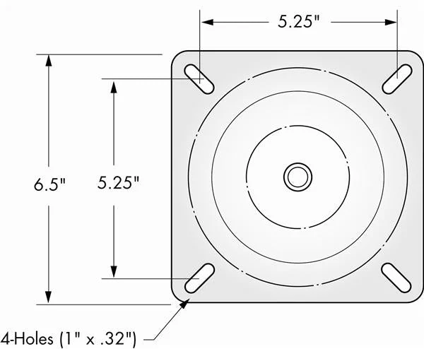 Attwood Mari Seat Mount W/O Spring – Marine Boat Replacement Part