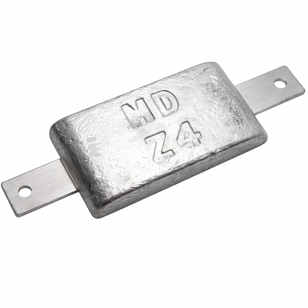 Aluminum Hull Anode with Aluminum Strap 6" x 3-1/2" x 1" CMT-Z04AA