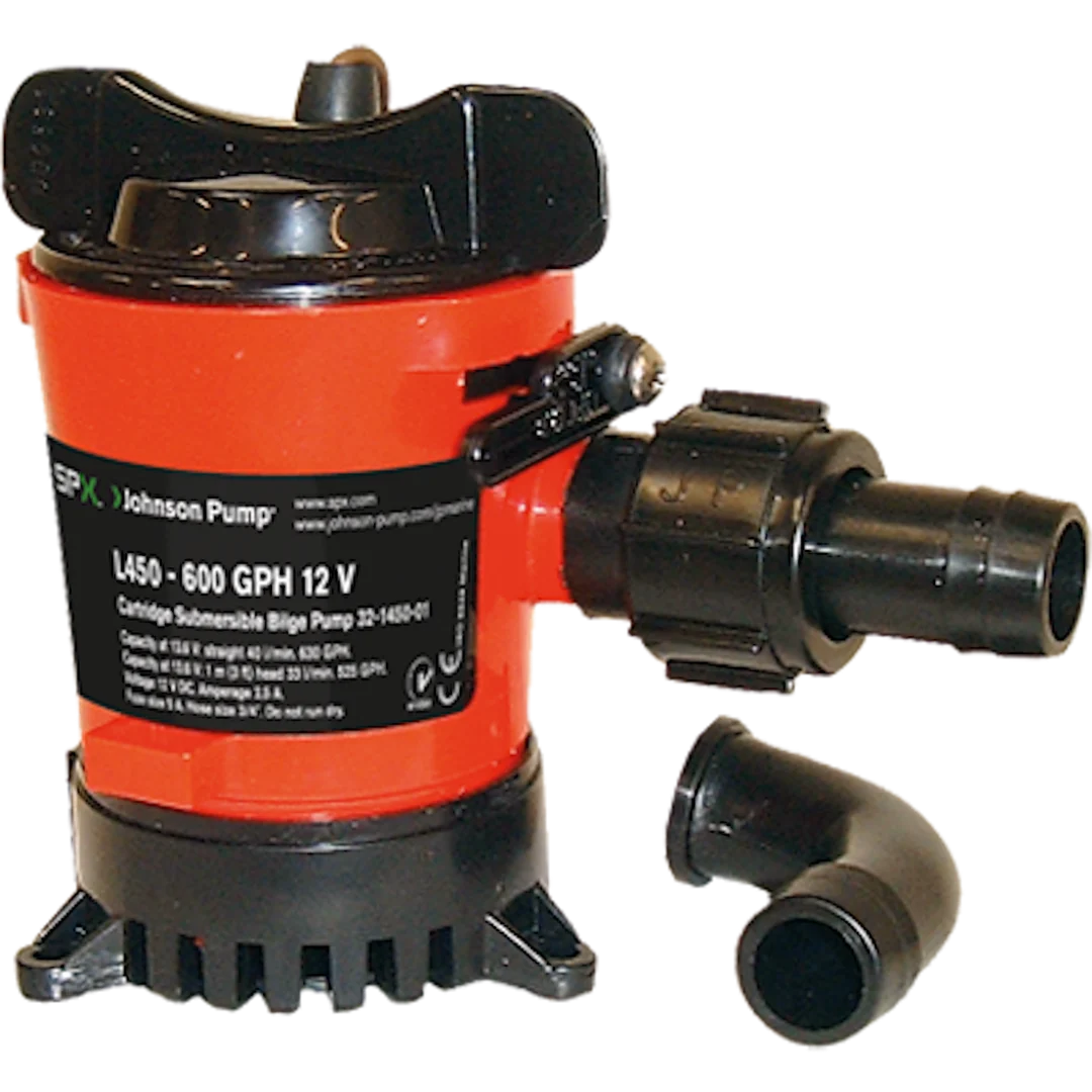 Cartridge Bilge Pump, 500GPH, 24V