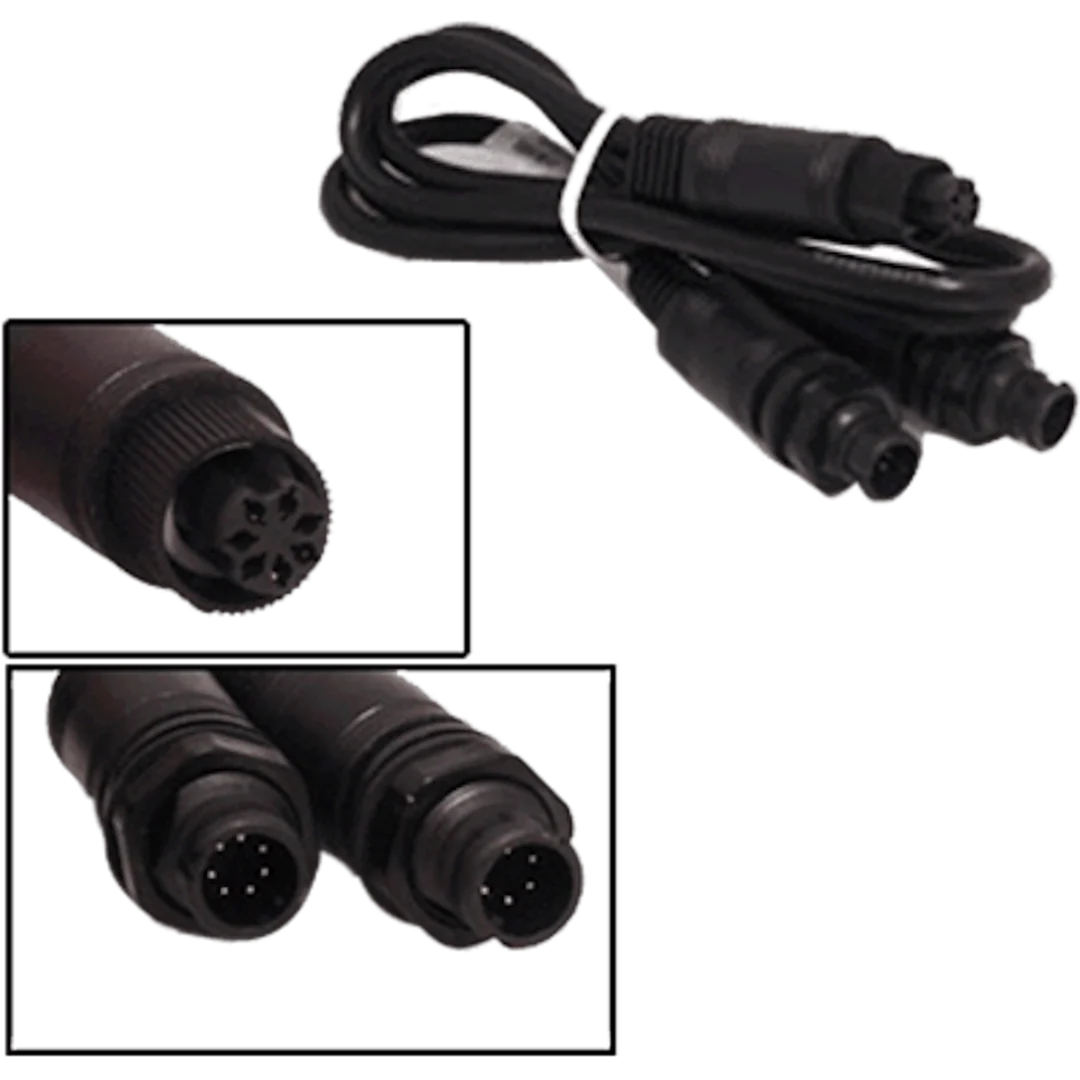 Data Y Cable, 7P(F) to 7P(M) & 6P(M) .5M